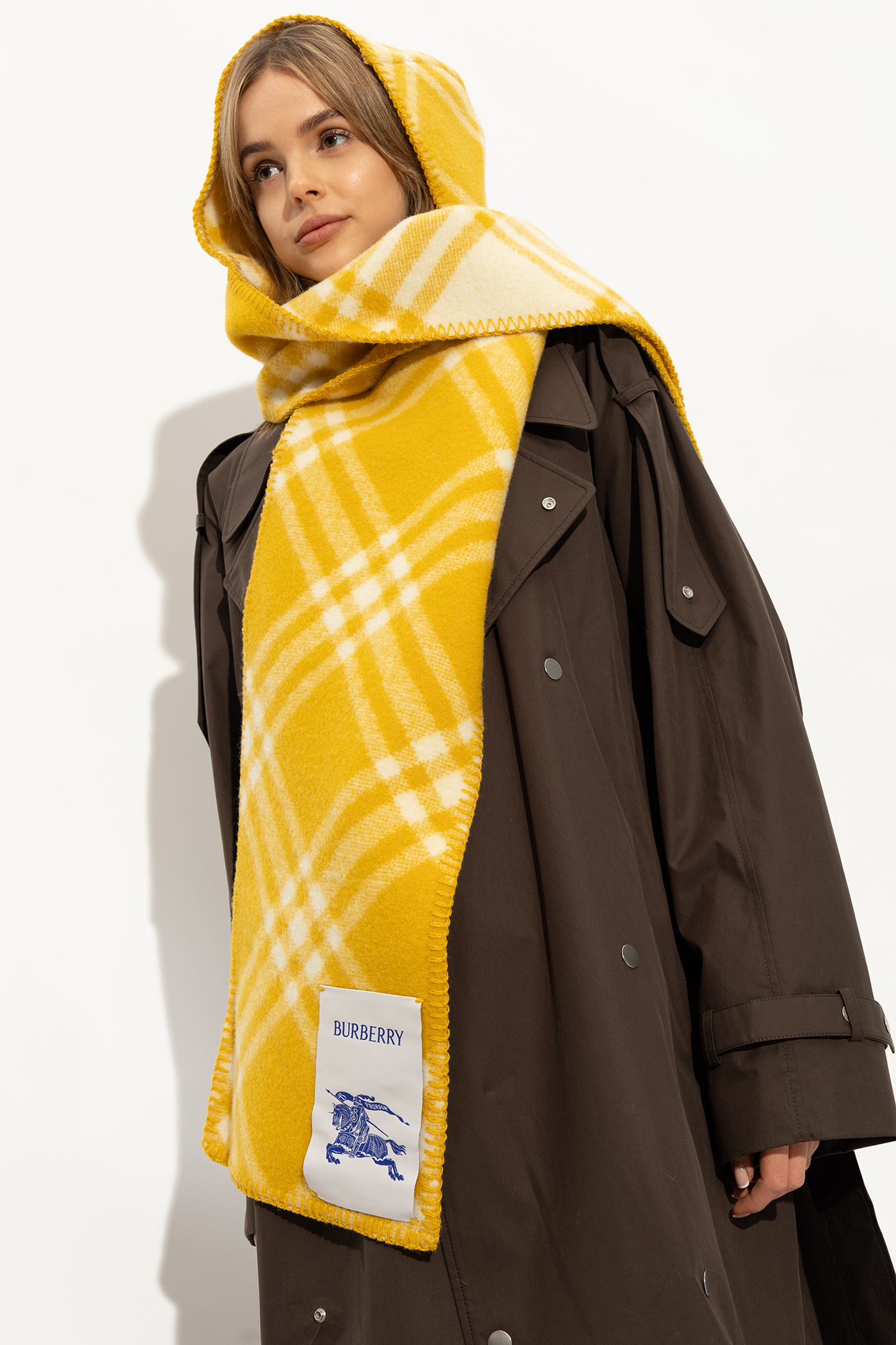 Burberry yellow clearance scarf